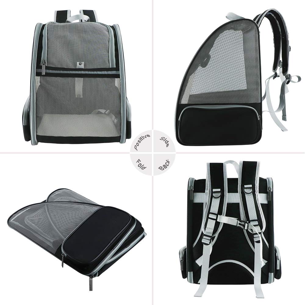 Texsens Pet Carrier Backpack – Black