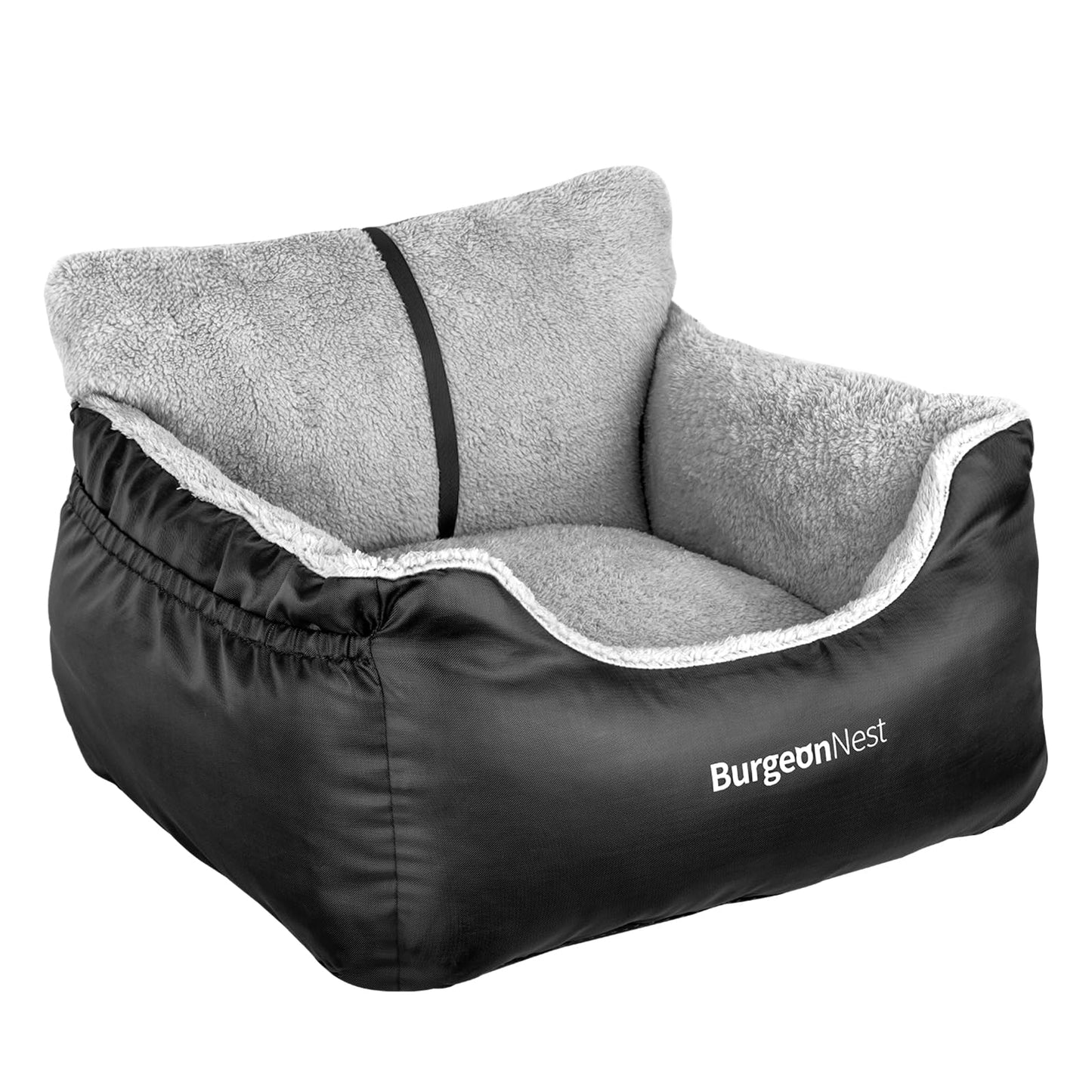 BurgeonNest Portable Dog Car Bed with Storage Pockets