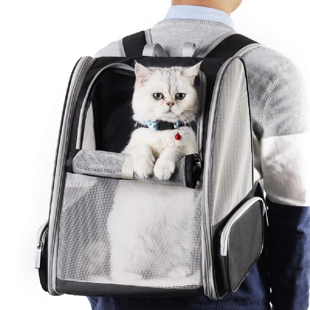 Texsens Pet Carrier Backpack – Black